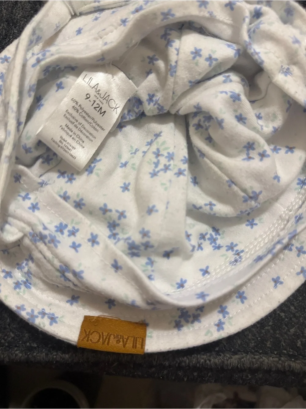 Baby Floral Lila & Jack Sun Hat - 9-12 months